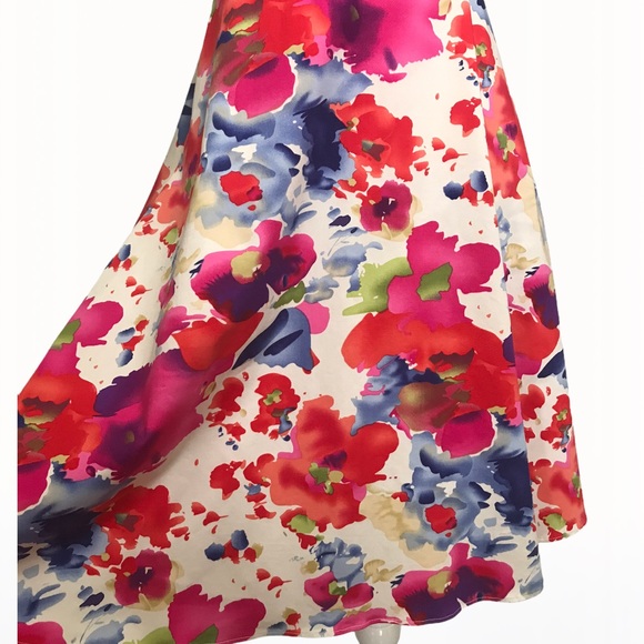 Alyn Paige 97% Cotton Floral Print Dress - 9/10 - Picture 7 of 16